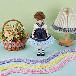 6Yards 6 Colors Polyester Lace Ribbon&nbsp;OCOR-GA0002-94