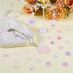 500pcs Iridescent PVC Paillette/Sequins Pendants&nbsp;PVC-SC0001-09