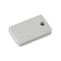 304 Stainless Steel Mirror Polished Finish Stamping Blank Tag Charms&nbsp;STAS-D365-07P