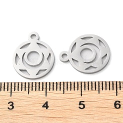 Non-Tarnish Chakra Theme 304 Stainless Steel Charms&nbsp;STAS-Q303-03P