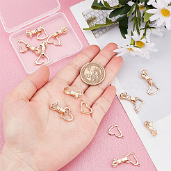 10 Sets Brass Fold Over Clasps&nbsp;KK-FH0002-64