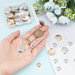 400Pcs 4 styles Iron Finger Ring/Brooch Sieve Findings&nbsp;IFIN-GA0001-49