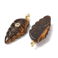 Natural Tiger Eye Carved Pendants&nbsp;G-H357-04G-03