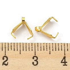 316 Surgical Stainless Steel Pendant Pinch Bails&nbsp;STAS-Q310-04G