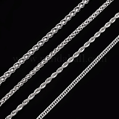 4Pcs 4 Styles 304 Stainless Steel Choker Necklaces for Women&nbsp;NJEW-TA0001-21