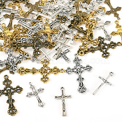50Pcs 10 Style Tibetan Style Alloy Pendants&nbsp;FIND-TA0006-67