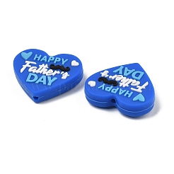 Father's Day Silicone Beads&nbsp;SIL-V006-02G