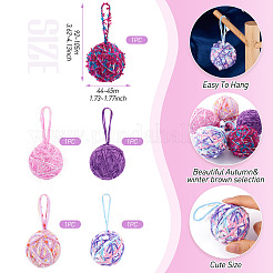 5Pcs 5 Colors Wool Pendants&nbsp;FIND-TA0005-93B