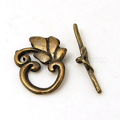 Mixed Tibetan Style Toggle Clasps&nbsp;TIBE-MSMC008-01AB