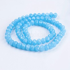 Glass Beads Strands&nbsp;EGLA-F122-8x6mm-M03