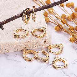 Eco-Friendly Brass Earring Hoops Findings&nbsp;KK-TA0007-40