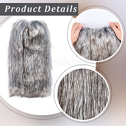 Polyester Imitation Fox Hair Boot Cover&nbsp;AJEW-WH20130-37B