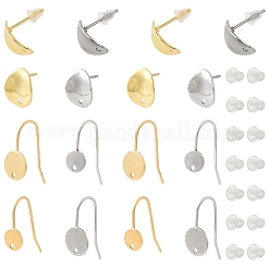 24Pcs 304 Stainless Steel Earring Hooks&nbsp;STAS-FS0001-94