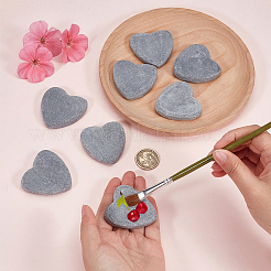 Heart Marble Painting Rocks&nbsp;DIY-WH0308-985B-02