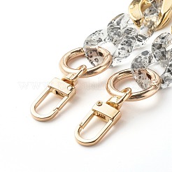 Transparent Spary Paint Acrylic Linking Rings Bag Handles&nbsp;AJEW-BA00092