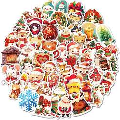 50Pcs Christmas Theme Cartoon Paper Stickers&nbsp;DIY-P085-08