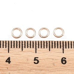 Brass Closed Jump Rings&nbsp;KK-D257-01RG-07