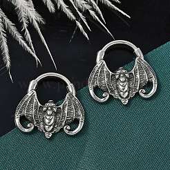Bat 316 Surgical Stainless Steel Hoop Earrings&nbsp;EJEW-G416-31AS