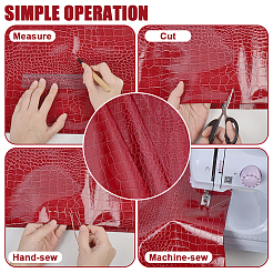 PVC Imitation Leather Fabric&nbsp;DIY-WH0591-565B