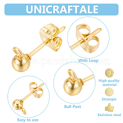 304 Stainless Steel Stud Earring Findings&nbsp;STAS-UN0015-38