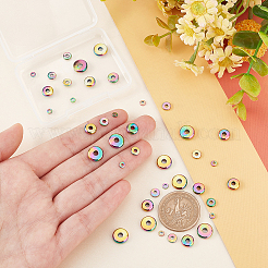 40Pcs 4 Style Ion Plating(IP) 304 Stainless Steel Spacer Beads&nbsp;STAS-UN0038-69