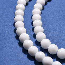 Synthetic White Agate Beads Strands&nbsp;X-G-D419-6mm-01