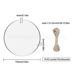 Transparent Acrylic Big Pendants&nbsp;DIY-GF0004-47