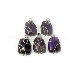 Natural Amethyst Pendants&nbsp;G-I220-D02