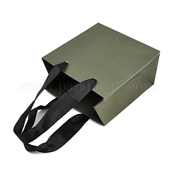 Paper Gift Tote Bags with Ribbon Handles&nbsp;ABAG-K004-05