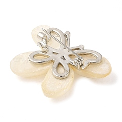 Butterfly Natural White Shell Brooches&nbsp;JEWB-E031-05P