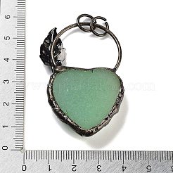 Natural Green Aventurine Heart Big Pendants&nbsp;G-A221-05D