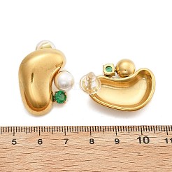 304 Stainless Steel Stud Earrings&nbsp;EJEW-R020-01G-02