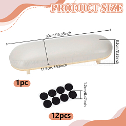 Imitation Leather & Wood Manicure Hand Rest Pillow&nbsp;MRMJ-WH0201-023