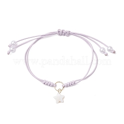 4Pcs 4 Colors Star Freshwater Shell Charm Bracelets&nbsp;BJEW-JB12415