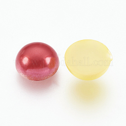 ABS Plastic Imitation Pearl Cabochons&nbsp;SACR-S738-8mm-M