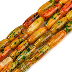 Dyed Natural Agate Beads Strands&nbsp;G-U029-H01