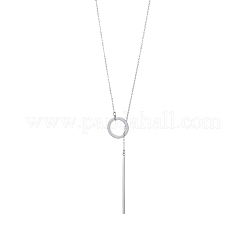 304 Stainless Steel Lariat Necklaces&nbsp;STAS-OY010-09P
