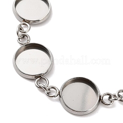 Non-Tarnish 304 Stainless Steel Bracelet Making&nbsp;SA-CBAFBB7-02P-A