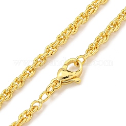 Brass Wheat Chain Necklaces for Women&nbsp;NJEW-G084-24G