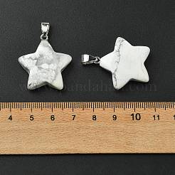 Natural Howlite Pendants&nbsp;GG-K002-10X