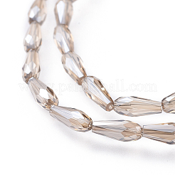 Electroplate Glass Beads Strands&nbsp;EGLA-L015-A