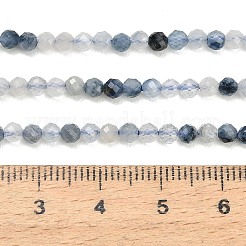 Natura Blue Rutilated Quartz Beads Strands&nbsp;GG-CBA3921-A05-3mm