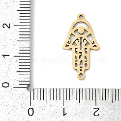201 Stainless Steel Religion Laser Cut Connector Charms&nbsp;STAS-F316-37G