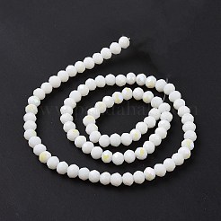 Electroplate Opaque Solid Color Glass Beads Strands&nbsp;EGLA-A034-P8mm-L17