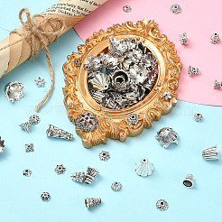 Tibetan Style Alloy Bead Caps&nbsp;TIBE-YW0001-71