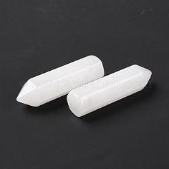 Natural White Jade Pointed Pendants&nbsp;G-D460-01V