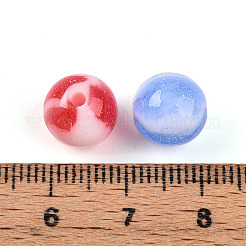 Two Tone Opaque Resin Beads&nbsp;X1-RESI-N042-10mm-16