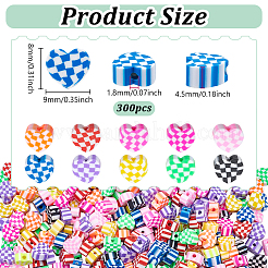 300Pcs Handmade Polymer Clay Beads&nbsp;CLAY-NB0001-77A-01