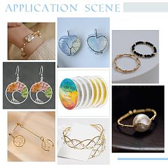 6 Rolls 6 Style Round Copper Jewelry Wire&nbsp;CWIR-FG0001-01A