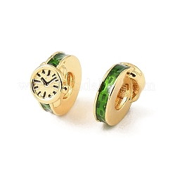 Watches Brass Enamel European Beads&nbsp;KK-CBA9CBD-16G